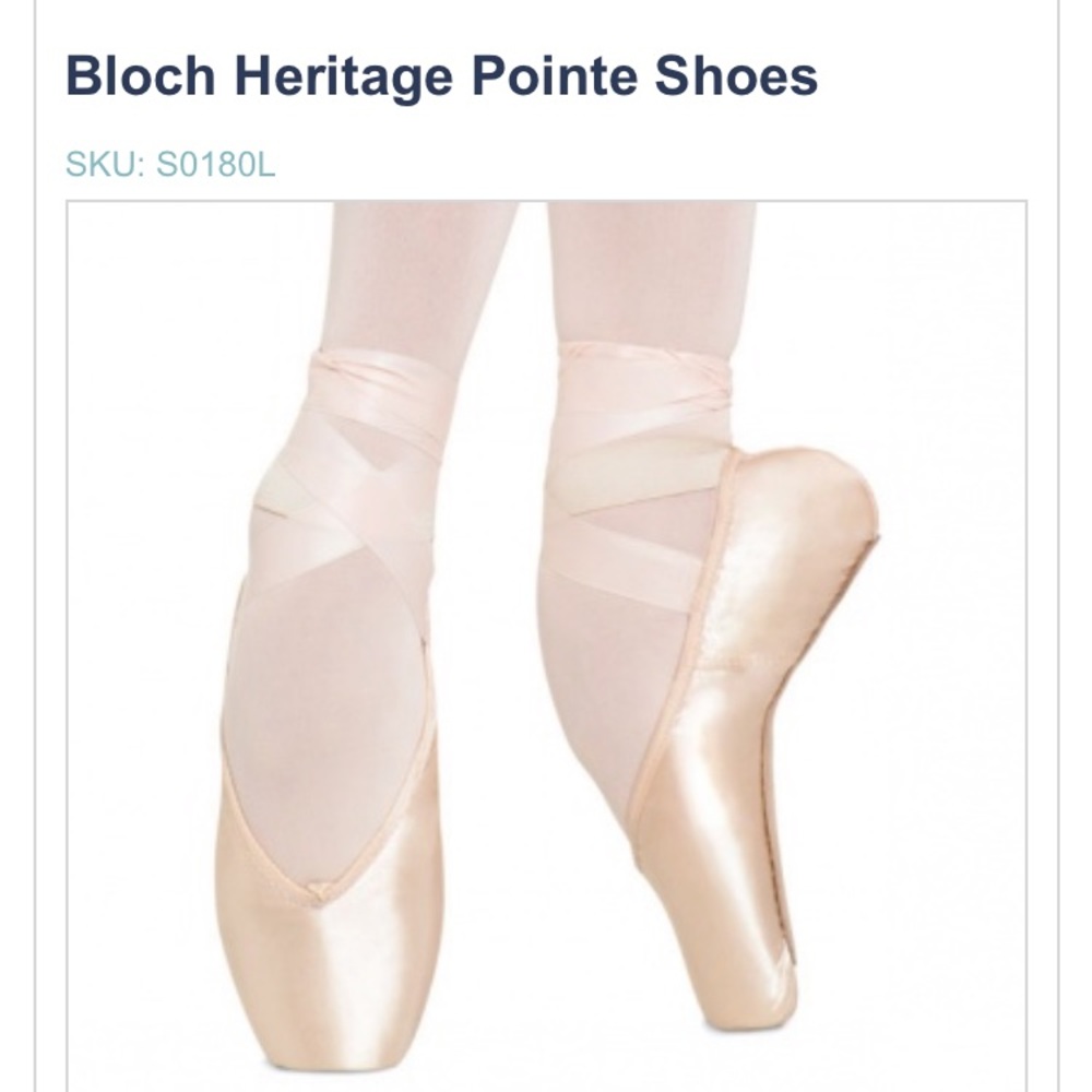 Bloch Heritage Pointe Shoes 7.5 XXX